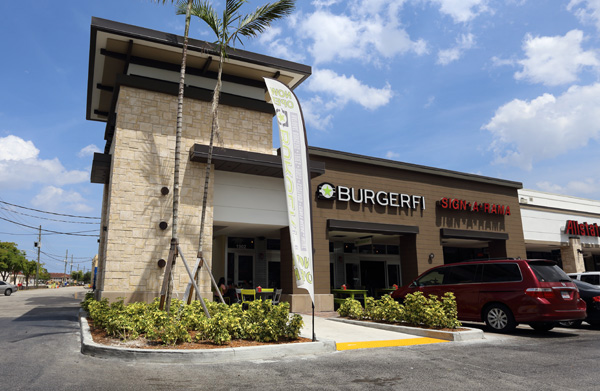 BurgerFi restaurant exterior in Davie, Florida