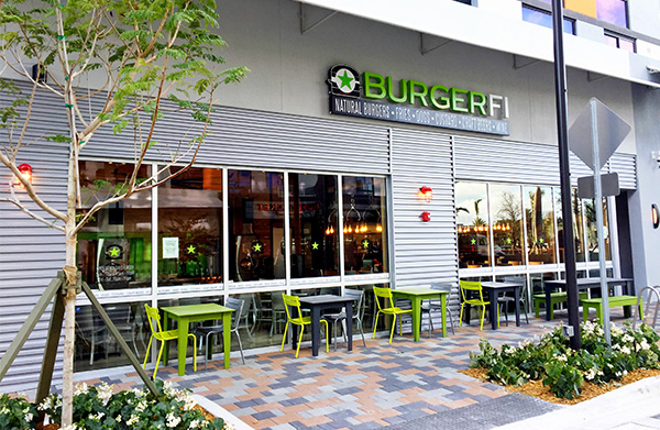 BurgerFi restaurant exterior in Doral - Miami, Florida