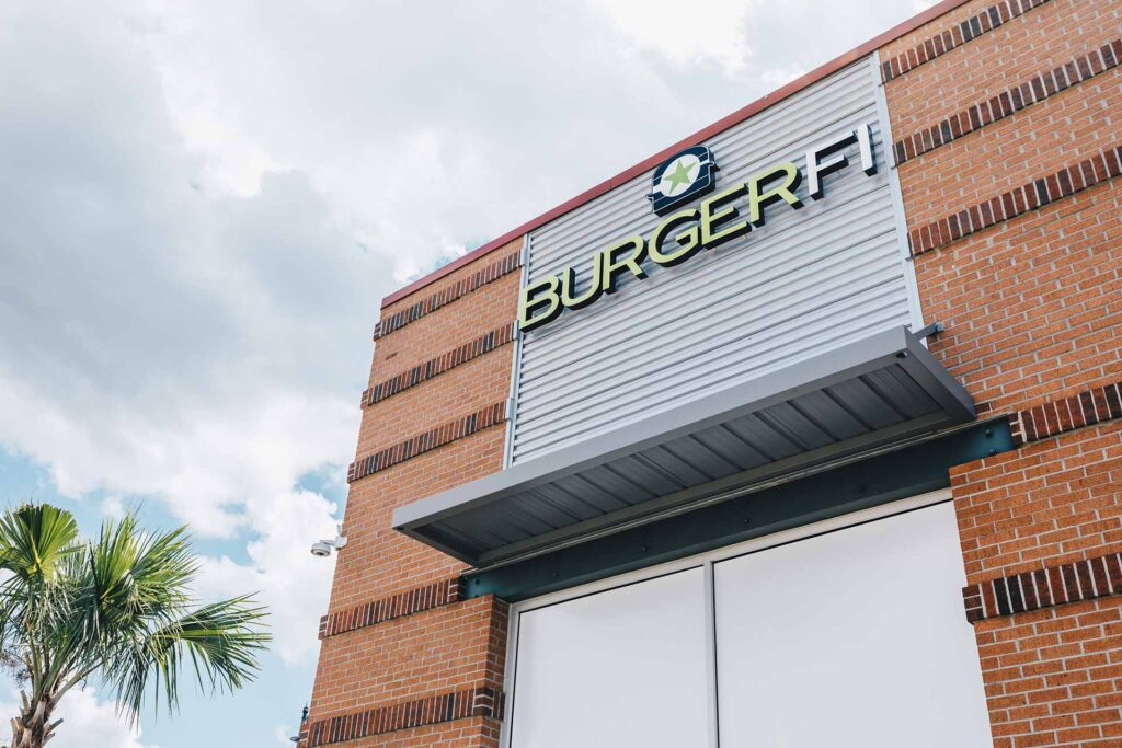 BurgerFi restaurant exterior in Kissimmee, Florida